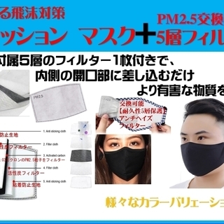 インナマスク(黒白チェック柄色)の画像