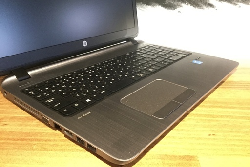 売約済み。ご覧頂きありがとうございました。　一宮でWindows10搭載機！2015年製 人気のHP 15.6インチ モバイルPC 省電力モデル 第５世代core i5 ヒューレット・パッカード 堅牢 快適 おしゃれなマッドブラックボディ】一宮市のパソコン屋 Mr.Carnival（ミスカニ）です！パソコン修理・中古パソコンの販売、iPhone&iPad修理店【クレカ&PayPay&メルペイ使えます！】受け渡しは店舗にて(^^)/【HP ProBook ノートパソコン RAM4GB/HDD500GB】