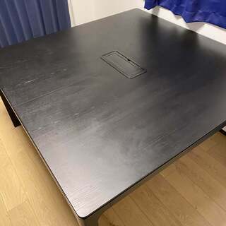 BEKANT ベカント 会議用テーブル, ブラックステインアッシ...