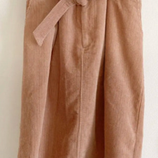 ページボーイ コーデュロイ スカート ピンク ペンシル