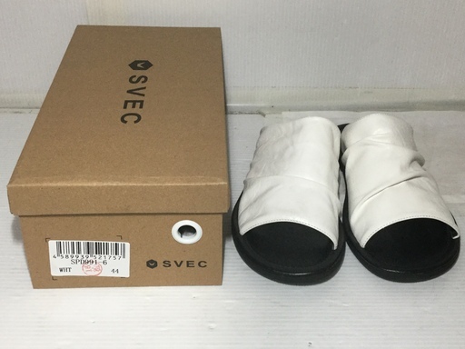 SVEC(シュベック)★スライドサンダル★44(27cm)★ホワイト★【新品未使用】