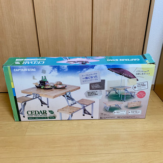 ピクニックテーブル　杉製　【値下げしました】の画像