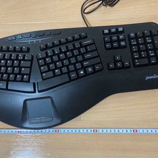 【引渡者決定】タッチパッド搭載有線エルゴノミクスキーボード