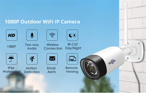 WiFi防犯カメラ　200万画素　（新品、2台セット）