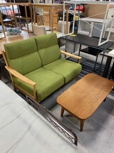 売れ筋！配送可！ニトリ 2Pソファ HILL2 グリーン
