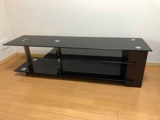 値下げしました❗️美品　ガラステレビ台