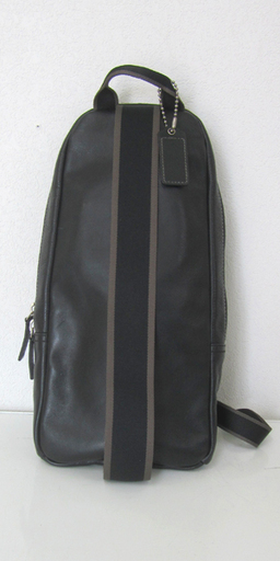 本物 COACH コーチ レザーリュック ブラック ワンショルダーバッグ ヘリテージ F70811 斜めがけ ☆ PayPay(ペイペ