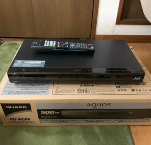 【お値下げ中】SHARP AQUOS ブルーレイ BD-W500