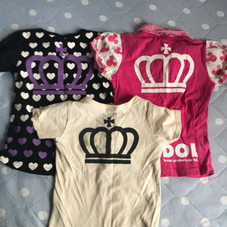 女の子向け☆ベビードール半袖☆３枚の画像