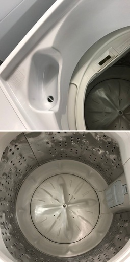 美品【 HITACHI 】日立 洗濯5.0㎏ 全自動洗濯機 大型ケース状糸くずフィルター 風乾燥搭載 コンパクトサイズ NW-5WR