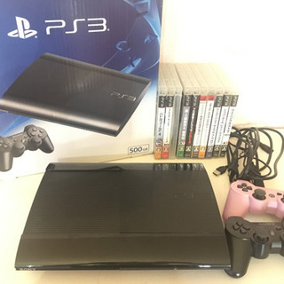 プレイステーション3 最終型　500GB ソフト１０本付き　ps3 