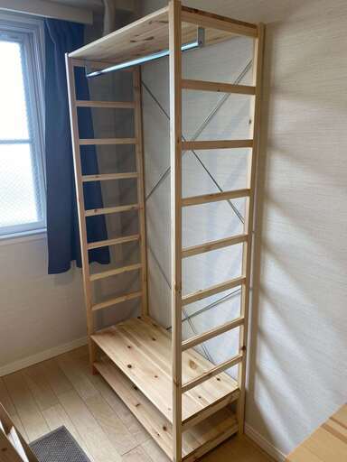 ★取引中★[無印良品/MUJI]パイン材ユニットシェルフ W:860xD:395xH1755mm (English Available)