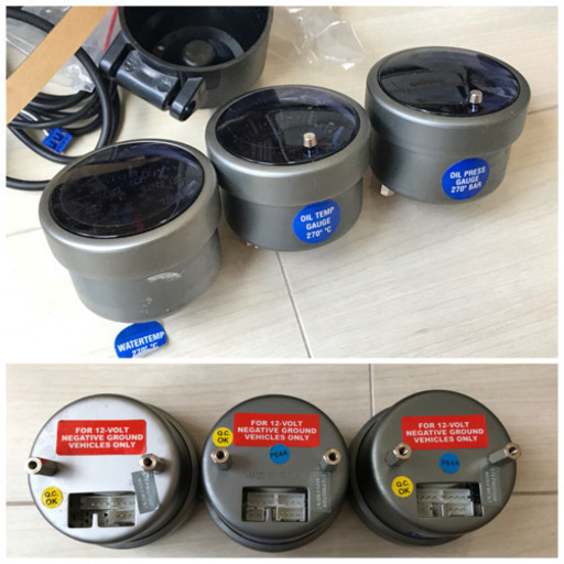 【値下げ】Auto Gauge 52Φ 3点（水温計 油温計 油圧計 ）【新品未使用】オートゲージ