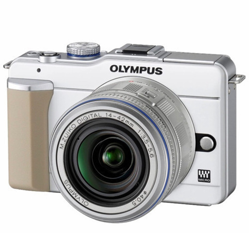 OLYMPUS ミラーレス一眼 PEN E-PL1レンズキット ホワイト E-PL1 LKIT WHT 【新古品】