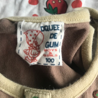 イチゴ柄ワンピース☆１００サイズの画像