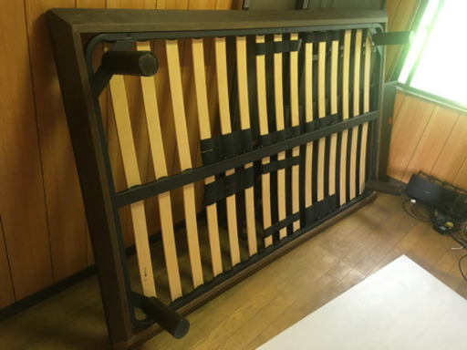 無印良品（セミダブル）ベッド（ヘッド付き）+ポケットコイルスプリングマットレスセット
