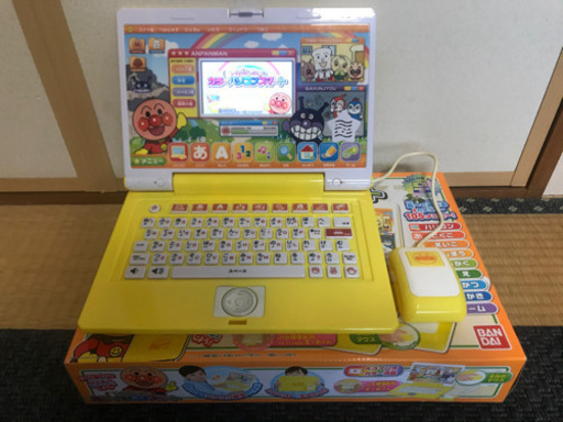 アンパンマンカラーパソコンスマート作動確認中古品