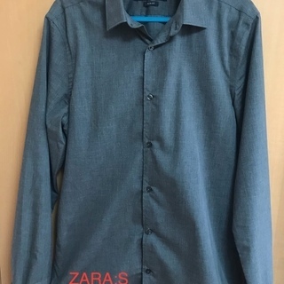 ZARA/S(SLIM FIT)/グレイシャツ