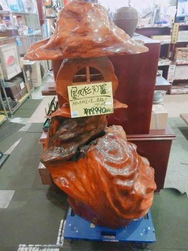 屋久杉  灯篭 置物