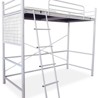 パイプロフトベッド(シングル)ホワイト