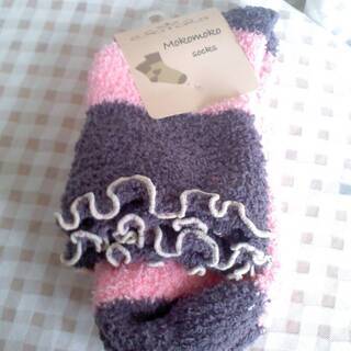 新品　もこもこ　ソックス　サイズ　レディース　22～24cm　材質　ポリエステル　ポリウレタン　靴下　3足セットの画像