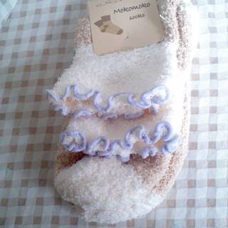 新品　もこもこ　ソックス　サイズ　レディース　22～24cm　材質　ポリエステル　ポリウレタン　靴下　3足セットの画像