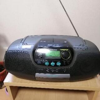 無料　お引き取り限定　ビクター FM AM CD ラジカセ 