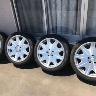 値下げしました。タイヤ、アルミホイール 19インチ ８Ｊ オフセ...