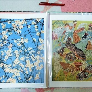 ★お取引中・美品!!「山下清　心の名画集」24作品・専用ファイル＆解説付き・読売新聞社発行★★の画像