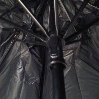 アニメ柄　斜光　ＵＶカット　折り畳み傘　Anerle　女の子　水色　内側　黒　カバーなしの画像