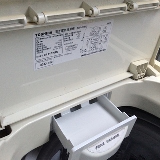【譲り先決定いたしました】TOSHIBA 洗濯機 4.2kg 2013年製 AW-42MLの画像