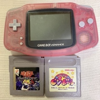 ゲームボーイアドバンス　ミルキーピンク　カセット付き　値下げしました！