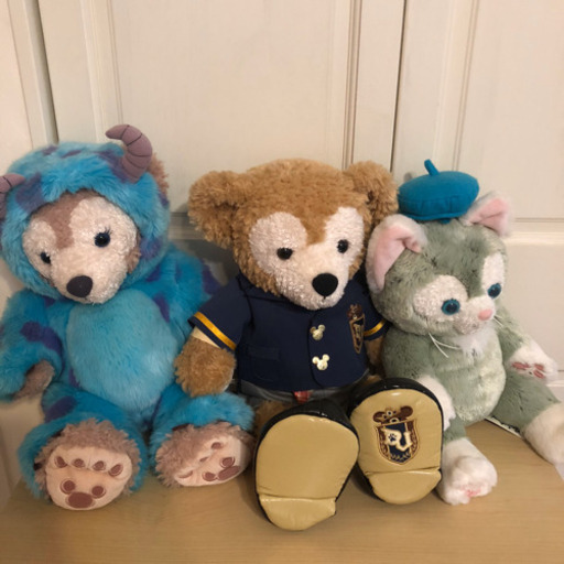 ダッフィ、シェリーメイ、ジェラトーニ3体セット