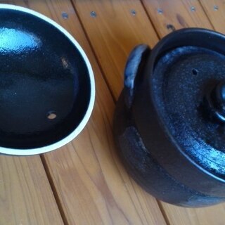 日本製 ２合炊き 二重蓋 炊飯　土鍋 購入当時15000円 平日受取り割引あります。　二重蓋　ごはんの画像