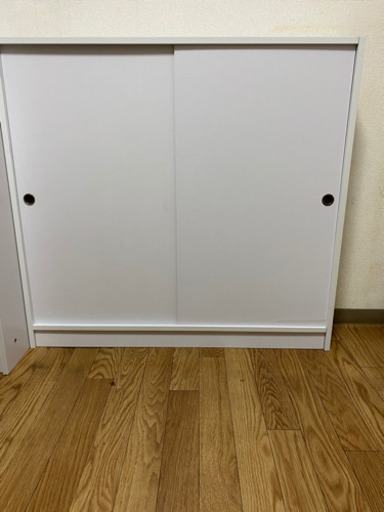 #スリム・引き戸収納#ホワイト色#19×90×85㎝#薄型#棚#本#ラック