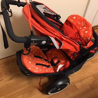 phil&teds フィルアンドテッズ 2人乗りベビーカー