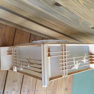 照明傘 昭和レトロ 鶴 おめでたい 二羽の鶴　承継器具傘のみ