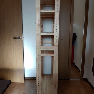 木製ラック　カインズホーム製　CAINZ　5段　ナチュラルの画像