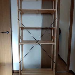 木製ラック　カインズホーム製　CAINZ　5段　ナチュラルの画像