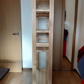 木製ラック　カインズホーム製　CAINZ　5段　ナチュラルの画像