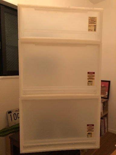 無印良品　収納ケース　浅め×1、深め×2