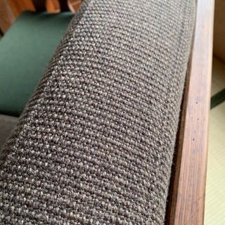 無垢材 オイルフィニッシュ　美品ソファの画像