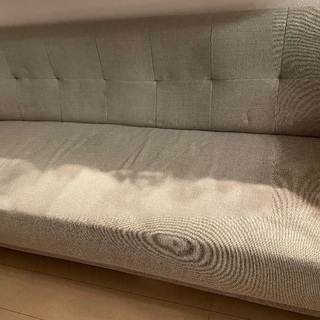 決まりました。　グレー　3人用ソファー　