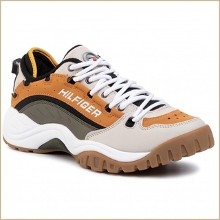 ヘリテージスニーカー　TOMMY HILFIGER 26.0cm ベージュの画像