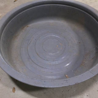 盥　たらい　スチール製　直径約５０cm
