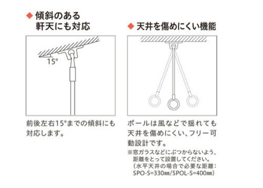 屋外用物干金物ホスクリーン1対　　　　　　　　　　　　　　　　川口技研　未使用品