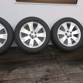 三菱デリカD5 純正18インチ 中古タイヤホイールセット　