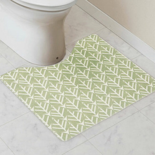 ふけるトイレマット(PVC モダンリーフ) ニトリの画像