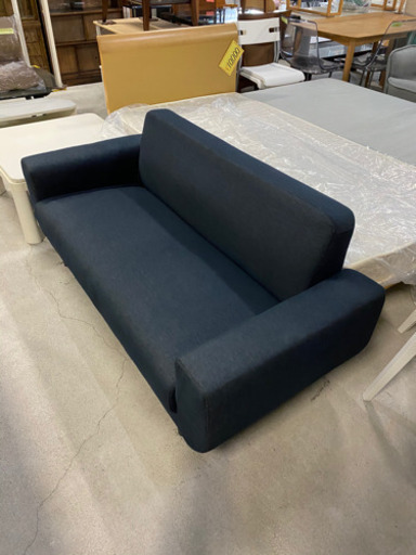 オシャレなデニム調！配送可 2人掛けソファ