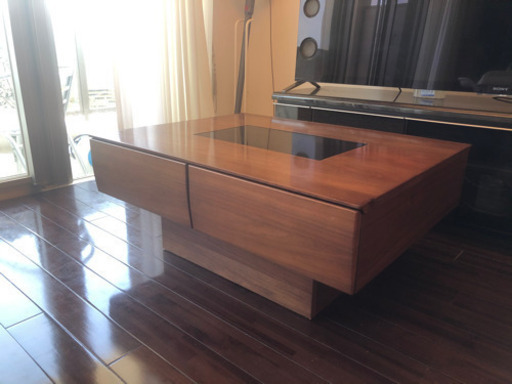 美品！木目ローテーブル　東京にて購入！